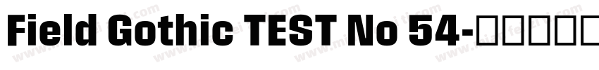 Field Gothic TEST No 54字体转换